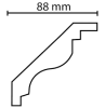 HUME Waveline Cornice 88 4800mm