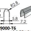 Stainless steel capping track no leg 2375mm. Track 6
