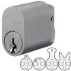 Oval cylinder. Suit latch style mortice locks. Includes both rabbit and Z cams.