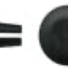 Canoe clip 12.0mm D x 3.2mm H x 10.5mm L. Black finish.