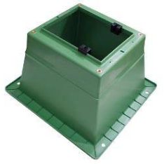 Pillar box base large opening green CABPBBL