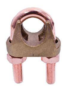 Earth clip brass for 19mm earth rod UNIEC19 1 Earth clip brass for 19mm earth rod UNIEC19