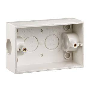 Clipsal 238/25WE White Electric PVC 1 Gang Rectangle Mounting Box, 115mm W x 74mm L 1 Clipsal 238/25WE White Electric PVC 1 Gang Rectangle Mounting Box, 115mm W x 74mm L
