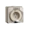 Outlet socket ip66 3pin 10a 250v grey CLI56SO310GY
