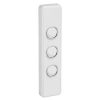Switch 3gang architrave 10a white CLIC2033AWE