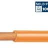 1.51CV90GR V-90 PVC Flexible Cable, 1 Core, 1.5 sq-mm, Grey