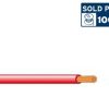 2.5BWRD 0.6/1.0kV V-90 PVC Insulated Building Wire, 1 Core, 2.5 sq-mm x 100m, Red