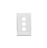 Plate grid & surr 3g std white CLI2033VHWE