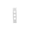 Plate grid & surr 3g arch white CLI2033WE