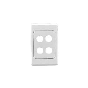 Plate grid & surr 4g std white CLI2034VHWE 1 Plate grid & surr 4g std white CLI2034VHWE