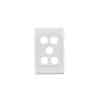 Plate grid & surr 5g std white CLI2035VHWE