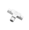 Inspection tee pvc 20mm grey CLI246/20GY