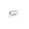 3 gang usb charging station vivid white CLI3043HSUSBVW