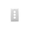 Plate only 3gang std ptn white CLI33VHWE