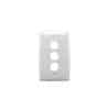 Plate only 3gang std ptn white CLI33VHWE