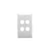 Plate only 4gang std ptn white CLI34VHWE