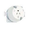 Surface socket 4pin 10a 250/440v white CLI413/4PWE