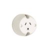 Surface socket 3pin rnd earth 10a 250v CLI413LWE