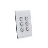 6 button glass fascia pw CLI5086FPW