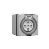 Outlet socket ip66 5pin 40a 500v grey CLI56SO540GY