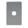 Plate cover 1 gang brushed aluminium CLIC2031CBA