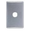 Plate grid & cover 1g black CLIC2031VHBK