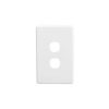 Plate cover 2 gang white CLIC2032CWE