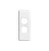 Plate grid & cover arch 2g white CLIC2032WE