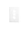 Plate cover 3 gang white CLIC2033CWE