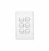 Switch 6g vertical 10a white CLIC2036VAWE