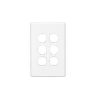 Plate grid & cover 6g white CLIC2036VHWE