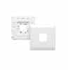 Plate grid & cover 1g pvc squ plt white CLIP2031/2VHWE