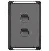 Skin switch v/h 2g rocker CLIP3042CBK