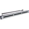P/panel 24port cat6 utp w/jacks CLIRJ6U24PPC