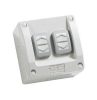 Switch 2g w/prf ip66 16a 250v res/grey CLIWS226/2RG