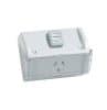 Gpo sw sgl w/flap ip53 10a 250v res/grey CLIWSC227F1RG
