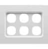 Grid & plate assy 6 gang saturn zen CLIZ4036VHZW