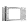 Clipsal 155 Rectangular Standard Pattern Steel Mounting Bracket, 1 Gang, Electro-Galvanized