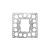 Clipsal 155P Square Standard Pattern Steel Mounting Bracket, 1 Gang, Electro-Galvanized