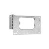 Clipsal 155VH Rectangular Standard Pattern Mounting Bracket, 1 Gang, Electro-Galvanized
