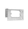 Clipsal 155VH Rectangular Standard Pattern Mounting Bracket, 1 Gang, Electro-Galvanized