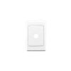Clipsal 2000 Series 2031VHWE 1 Gang Flush Surround and Grid Plate, 116mm L x 76mm W, White Electric