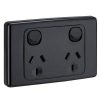 Clipsal 2025BK 2000-Series Power Point 3 Pin General Purpose Outlet Socket Switch Power Point