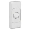 Clipsal 2030WE 2000-Series 1 Pole 1 Gang Rocker Switch, 250VAC, 10A, White Electric