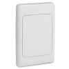 Clipsal 2031VXWE 1 Gang Horizontal/Vertical Mount Plastic Flush Surround and Grid Plate With Blank and Surround, White Electric, 116mm L x 76mm W x 13mm T