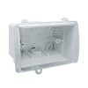 Clipsal 255GY Grey PVC Rectangle Weather Protective Box, 110mm W x 137mm L