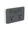 Clipsal 3025XC-XW Iconic Power Point Skin Socket Swhoritwin 1exblank 10a250v Power Point