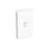 Clipsal 3041V44-VW Iconic Switch Vertical 1 Gang 1/2w 10ax 250v Ip44