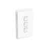 Clipsal 3043V44-VW Iconic Switch Vertical 3 Gang 1/2w 10ax 250v Ip44