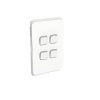 Clipsal 3044VH-VW Iconic Gridplate And Skin 4 Gang V/h